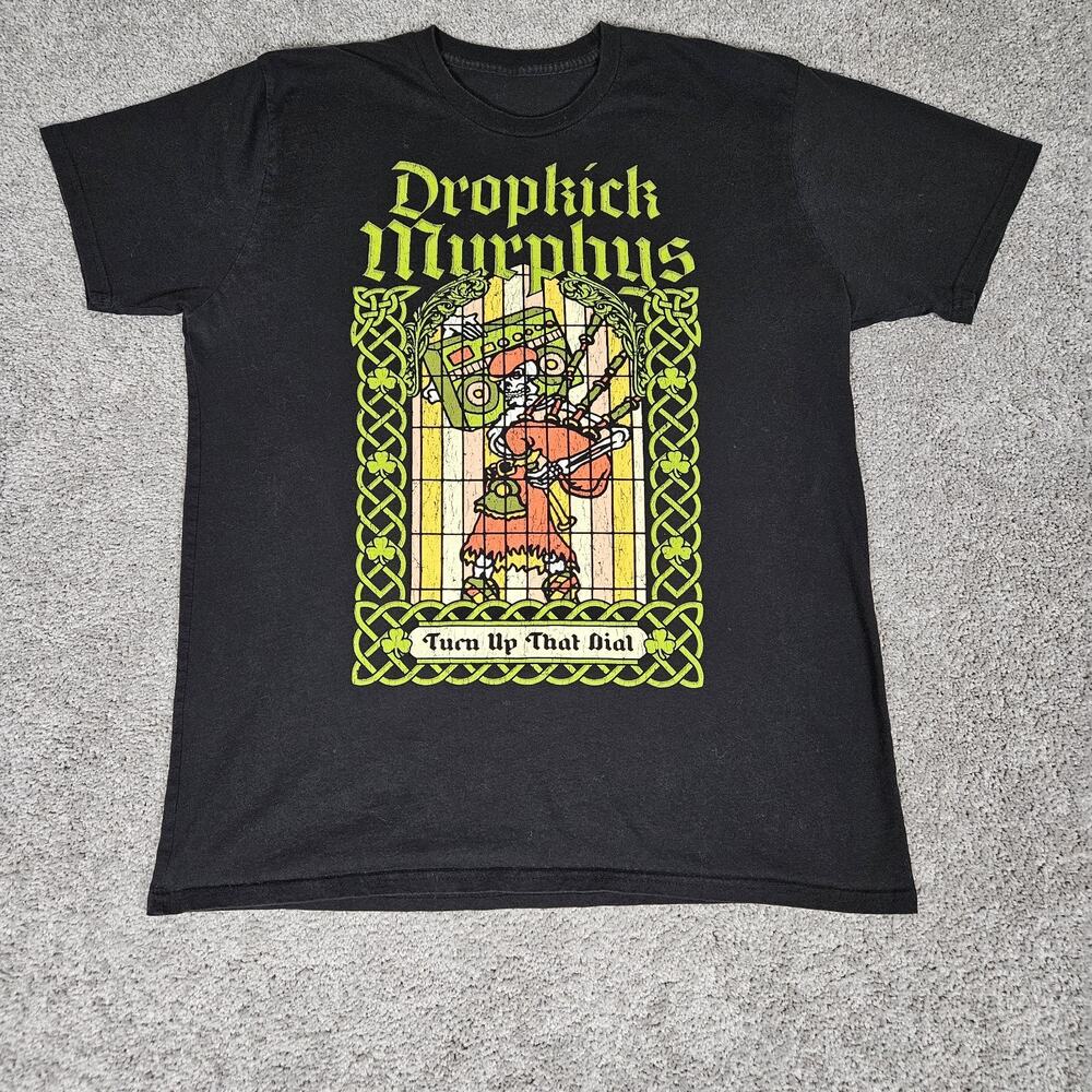 Dropkick Murphys T-Shirt Adult XL Black St. Patrick's Day Tour 2022 Punk Band